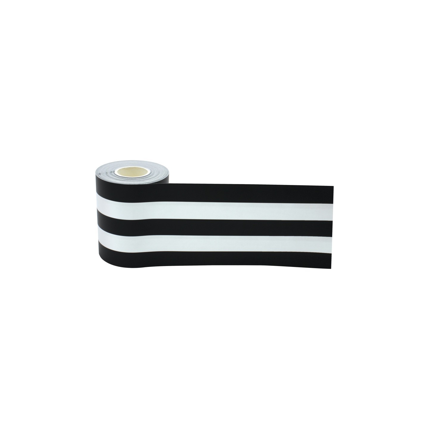 Teacher Created Resources® Black & White Stripes Straight Rolled Border Trim, 50 Feet
