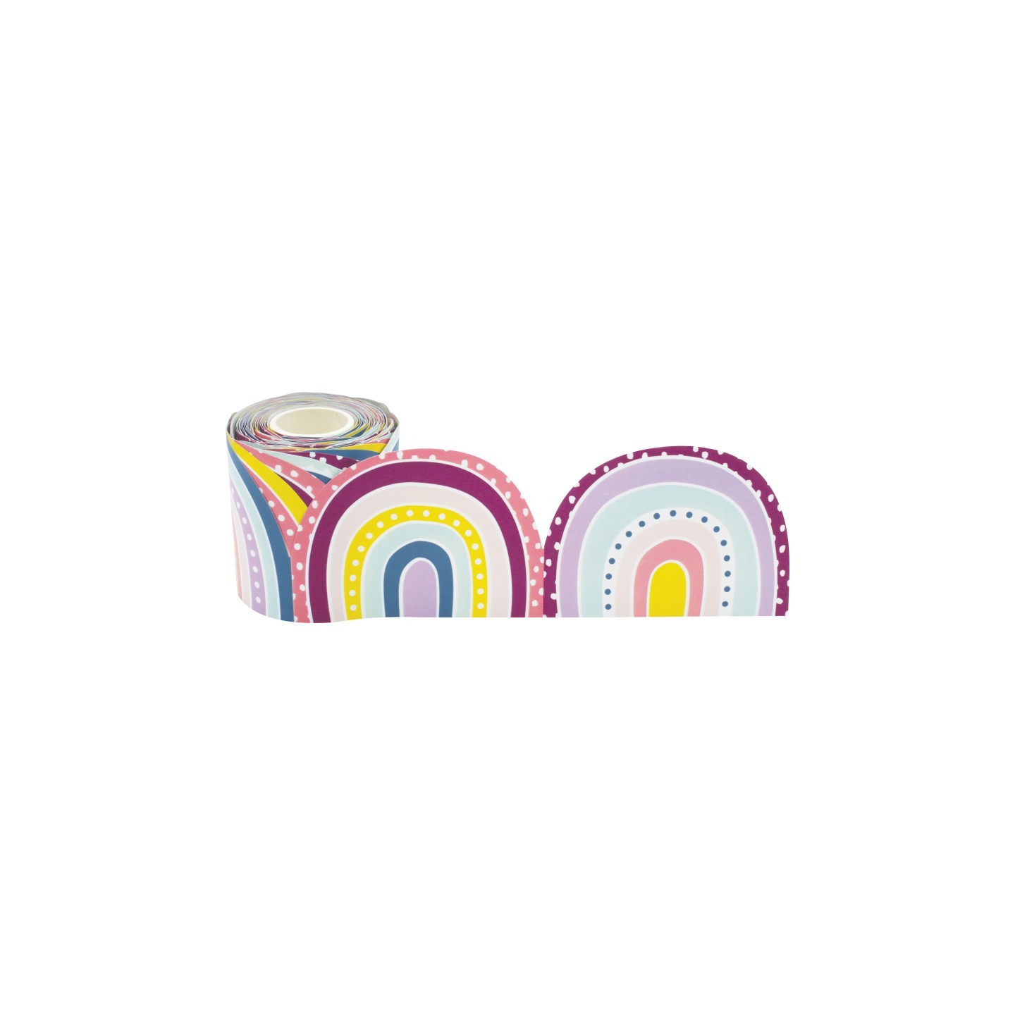 Teacher Created Resources® Oh Happy Day Rainbows Die-Cut Rolled Border Trim, 50 Feet