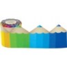 Teacher Created Resources® Colored Pencils Die-Cut Rolled Border Trim, 50 Feet