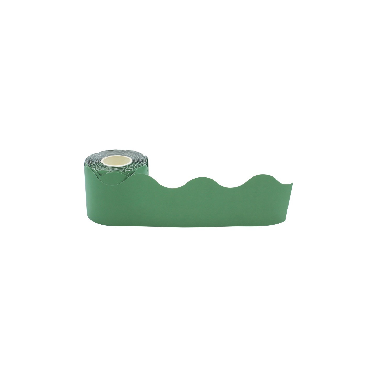 Teacher Created Resources® Eucalyptus Green Scalloped Rolled Border Trim, 50 Feet