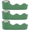 Teacher Created Resources® Eucalyptus Green Scalloped Rolled Border Trim, 50 Feet Per Roll, Pack of 3