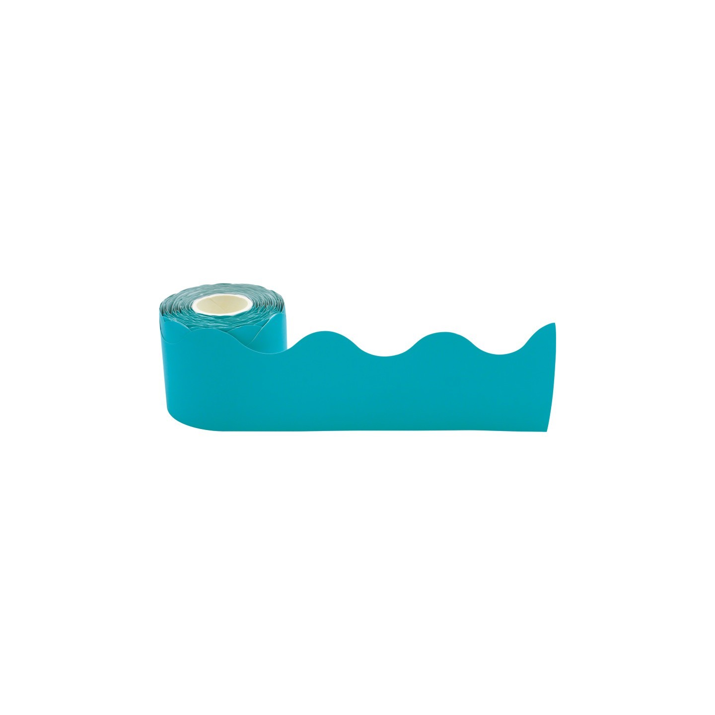 Teacher Created Resources® Teal Scalloped Rolled Border Trim, 50 Feet