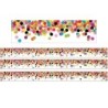 Teacher Created Resources® Confetti Straight Rolled Border Trim, 50 Feet Per Roll, 3 Rolls