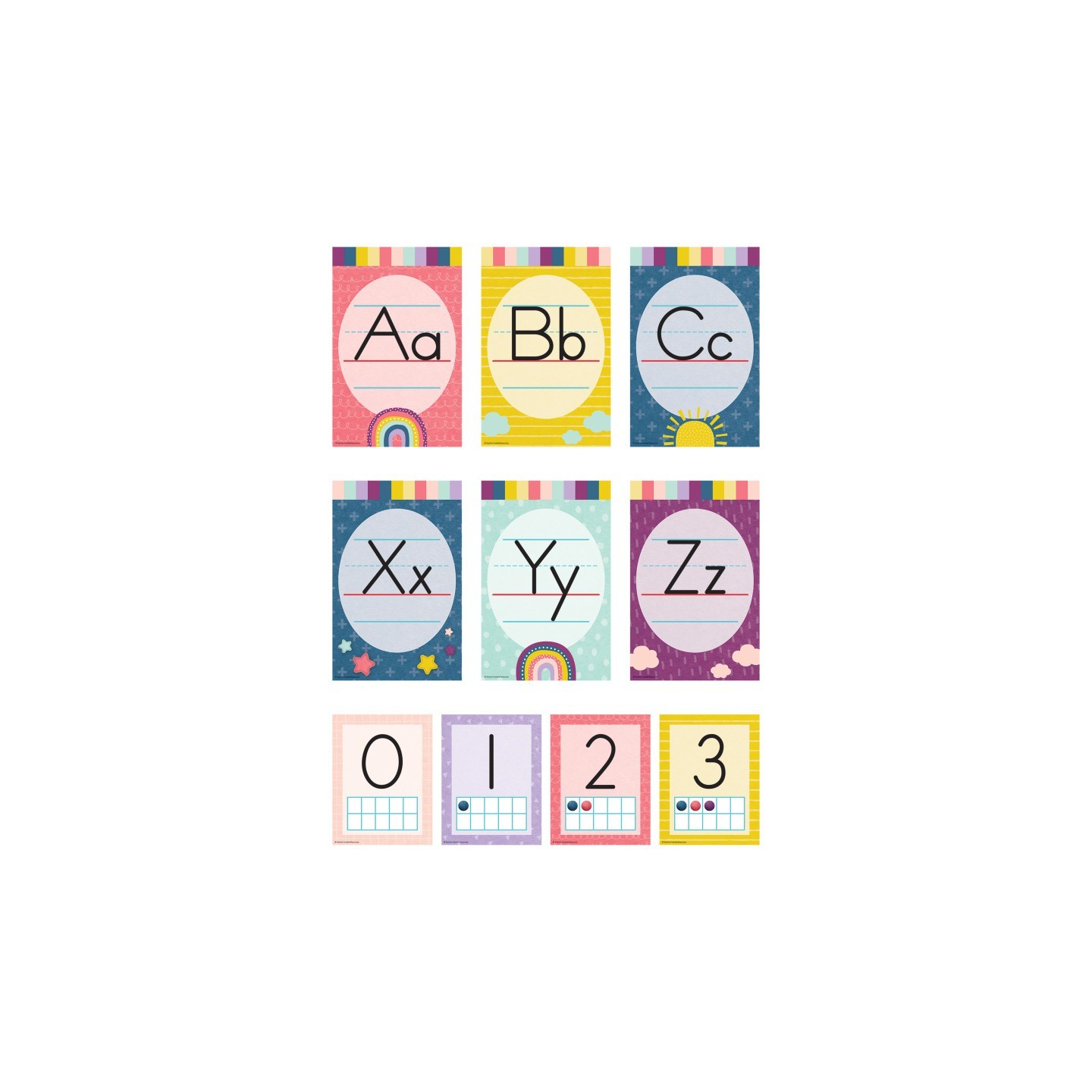 Teacher Created Resources® Oh Happy Day Alphabet Bulletin Board Set