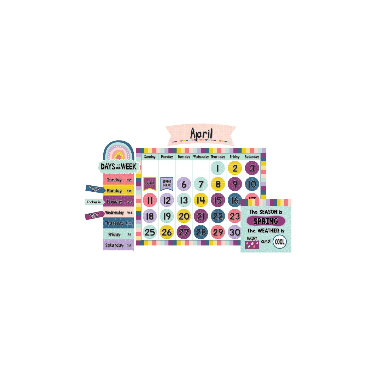 Teacher Created Resources® Oh Happy Day Calendar Bulletin Board Set