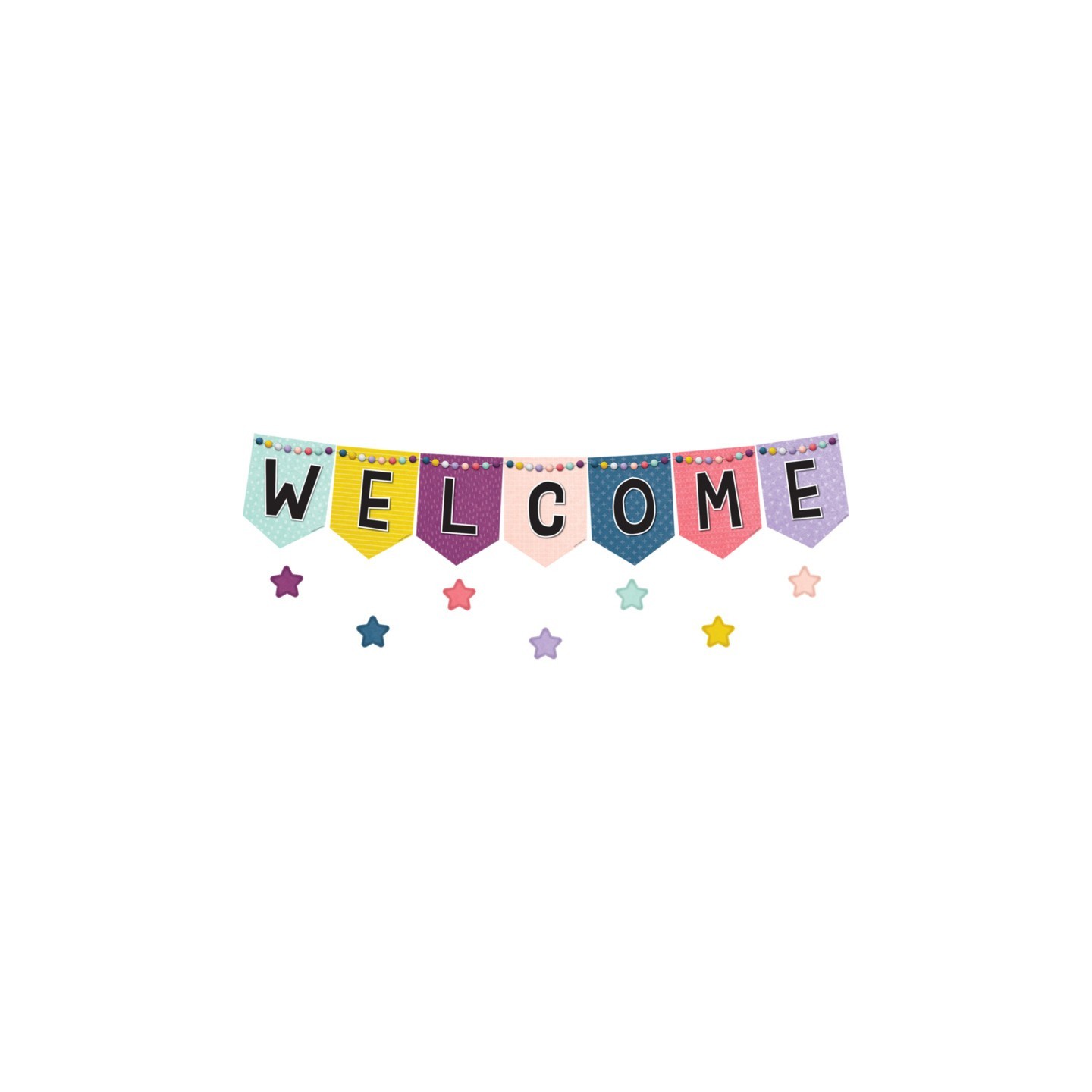 Teacher Created Resources® OH Happy Day Pennants Welcome Bulletin Board