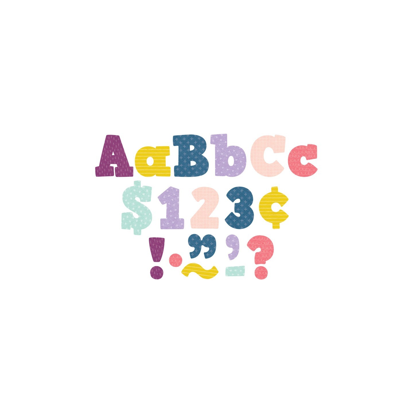 Teacher Created Resources® Oh Happy Day Bold Block 4" Letters Combo Pack, 230 Pieces