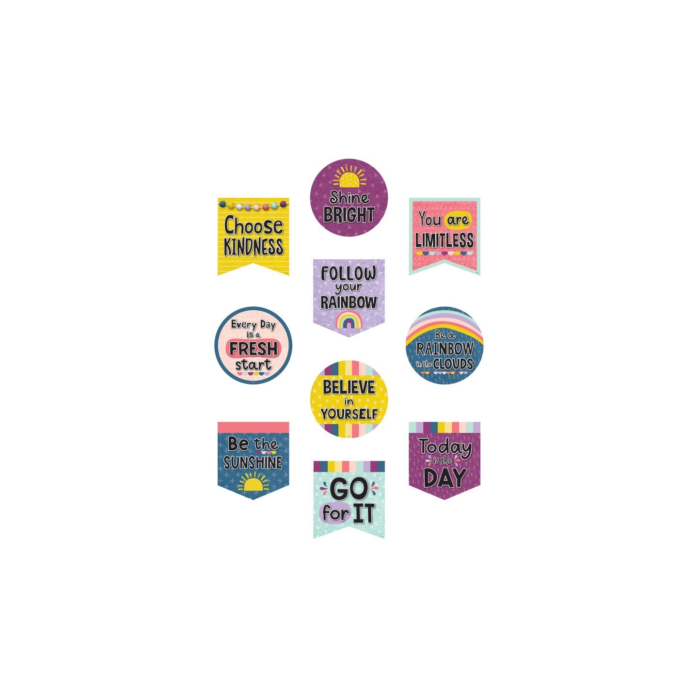 Teacher Created Resources® Oh Happy Day Positive Sayings Accents, Pack of 30