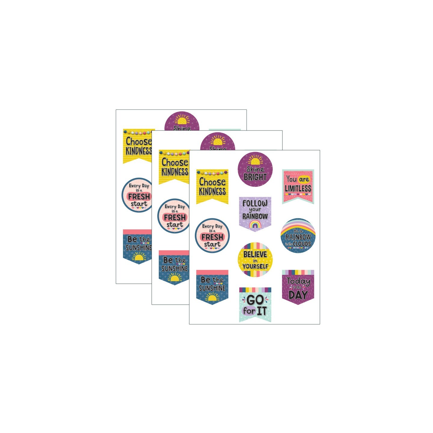 Teacher Created Resources® Oh Happy Day Positive Sayings Accents, 30 Per Pack, 3 Packs