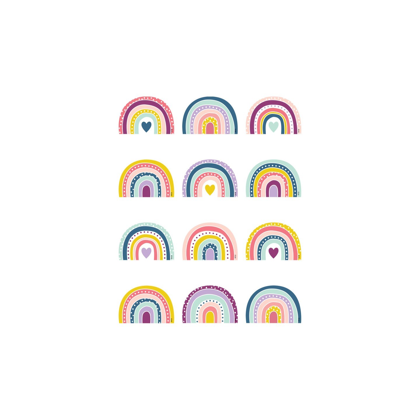 Teacher Created Resources® Oh Happy Day Rainbows Mini Accents, Pack of 36