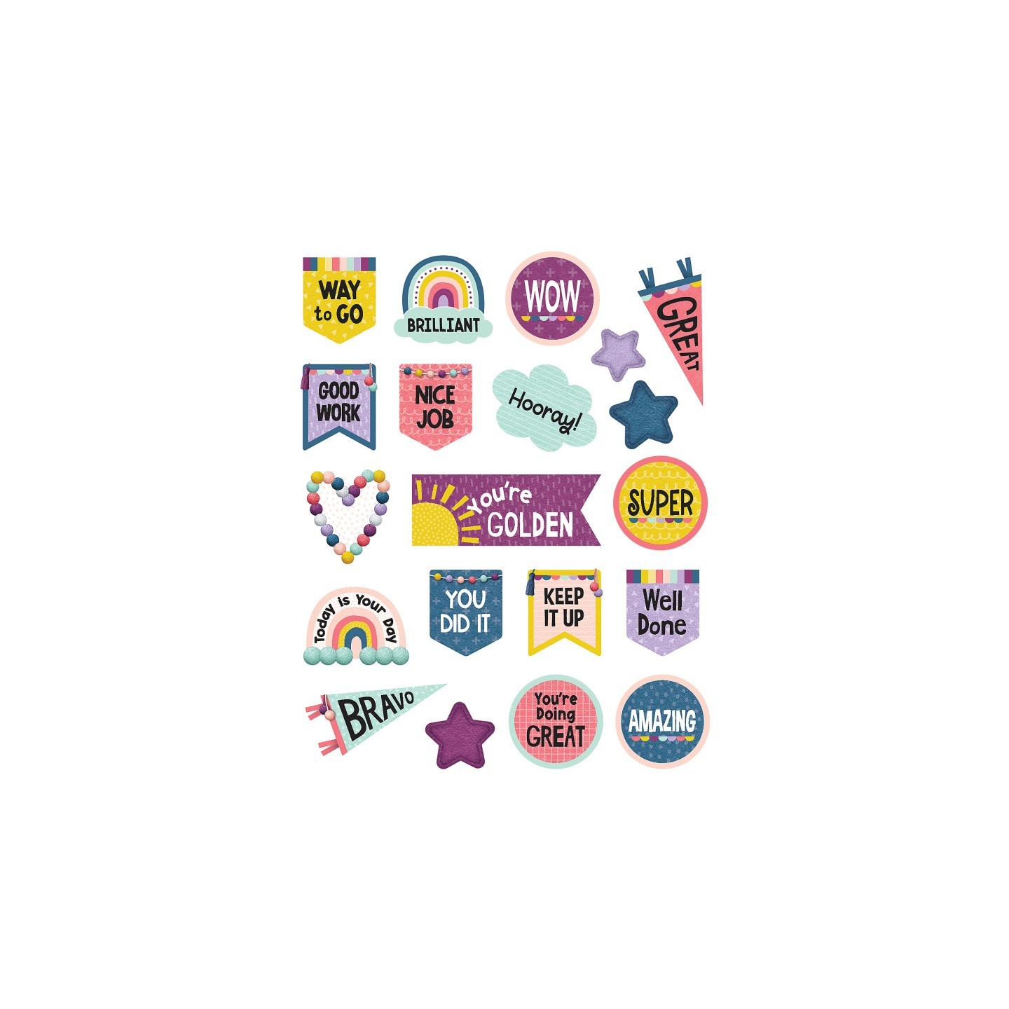 Teacher Created Resources® Oh Happy Day Stickers, Pack of 120