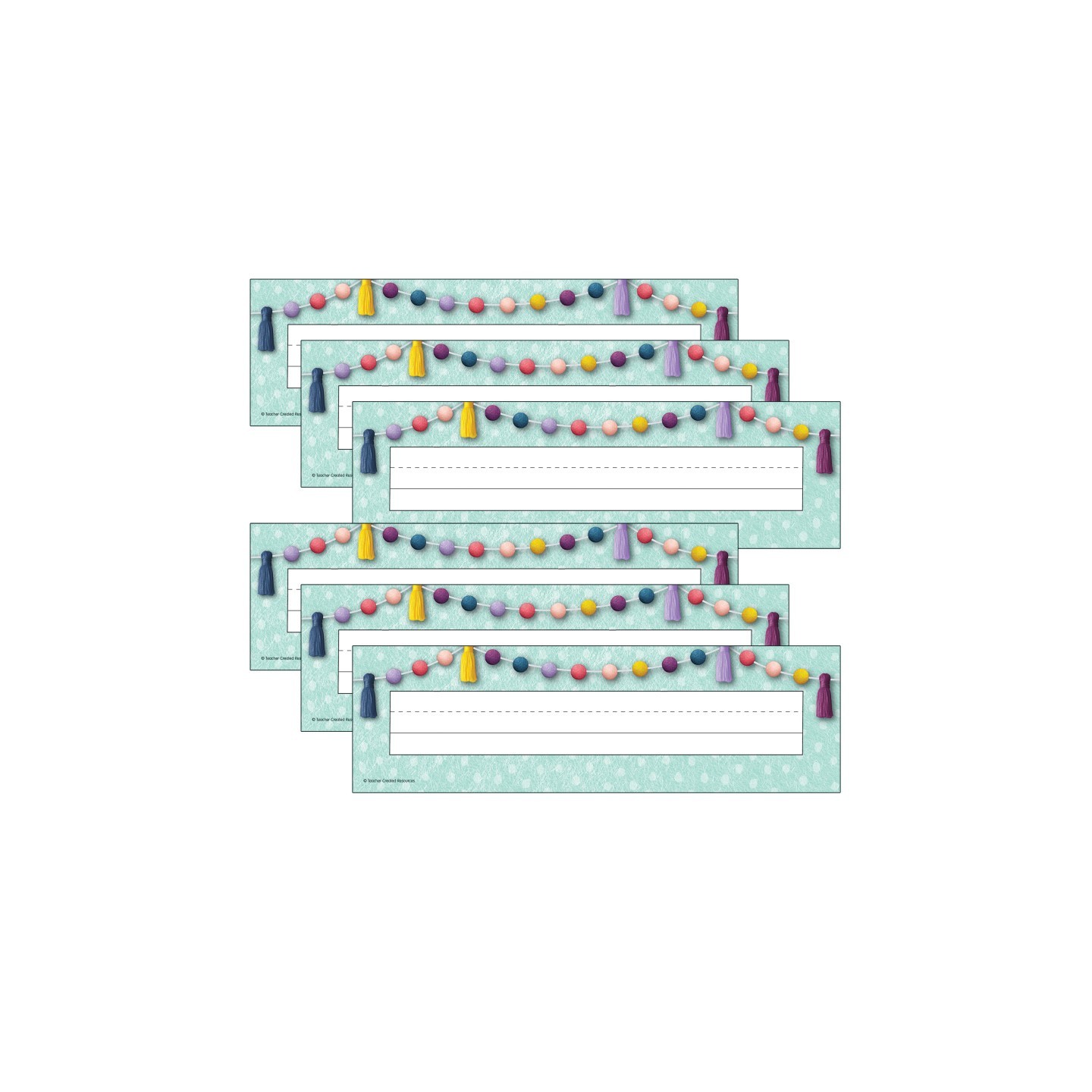 Teacher Created Resources® Oh Happy Day Flat Name Plates, 36 Per Pack, 6 Packs