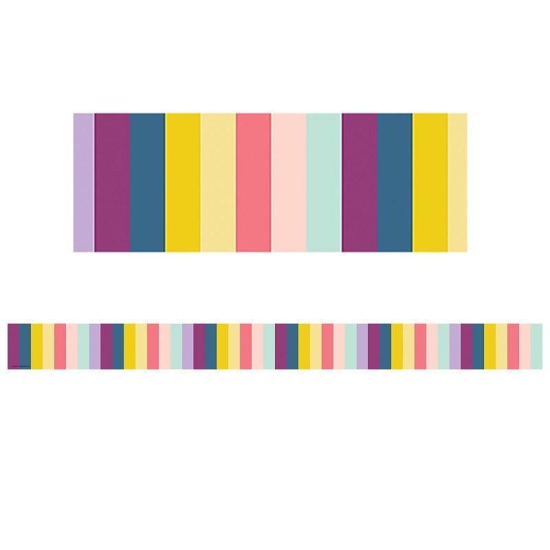 Teacher Created Resources® Oh Happy Day Stripes Straight Border Trim, 35 Feet