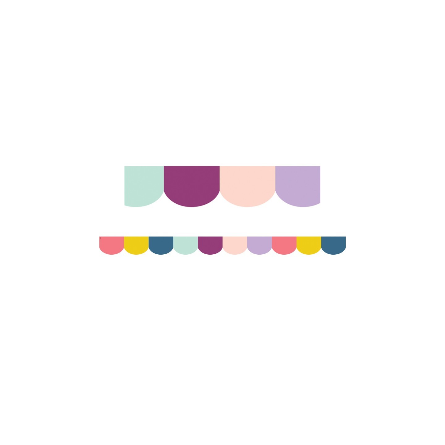 Teacher Created Resources® Oh Happy Day Scalloped Die-Cut Border Trim, 35 Feet