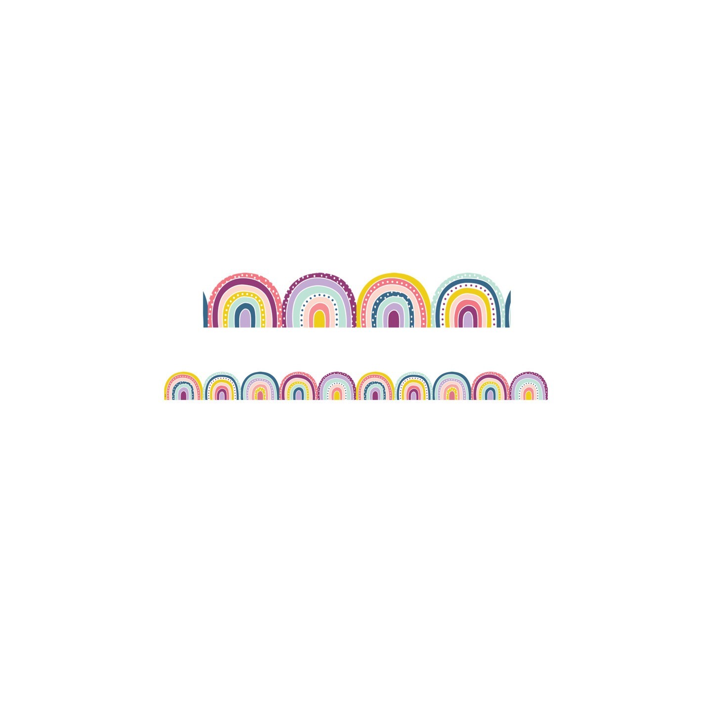 Teacher Created Resources® Oh Happy Day Rainbows Die-Cut Border Trim, 35 Feet