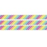 Teacher Created Resources® Brights 4Ever Stripes Straight Rolled Border Trim, 50 Feet, 3 Rolls