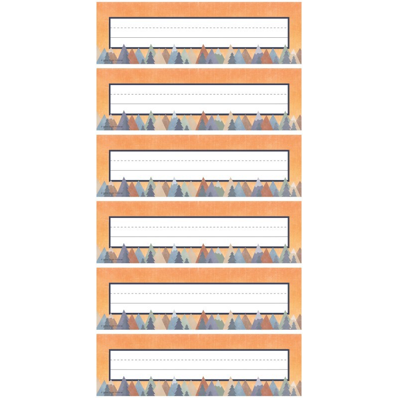 Teacher Created Resources® Moving Mountains Flat Name Plates, 36 Per Pack, 6 Packs