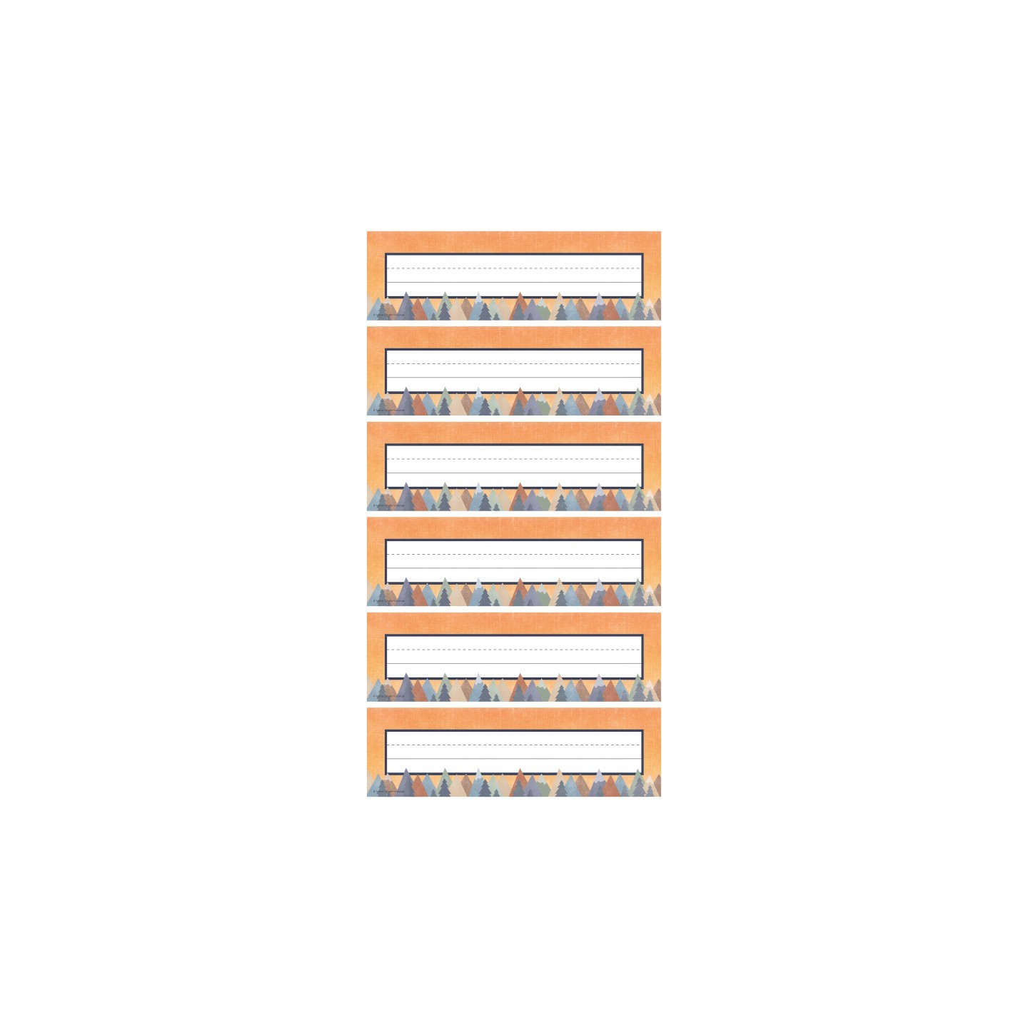 Teacher Created Resources® Moving Mountains Flat Name Plates, 36 Per Pack, 6 Packs