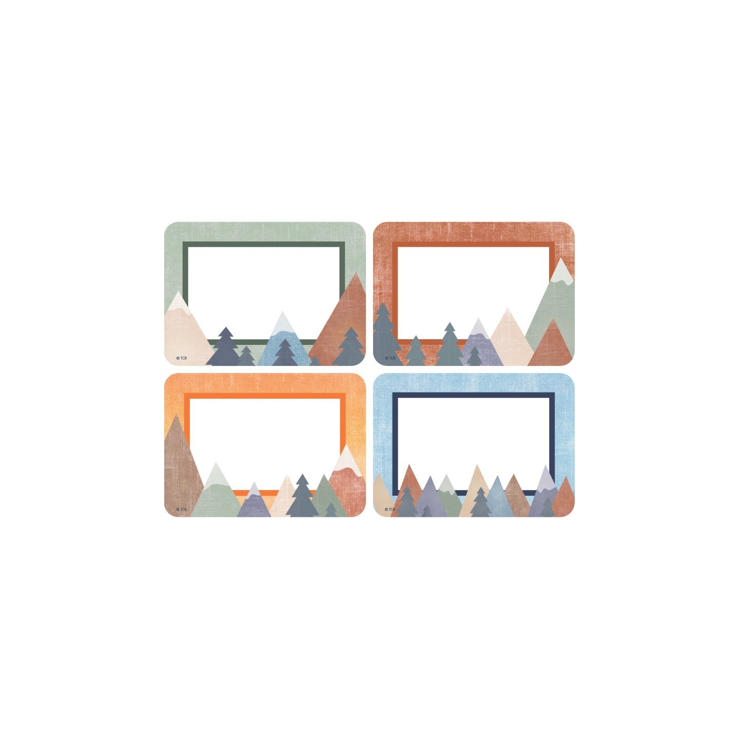 Teacher Created Resources® Moving Mountains Name Tags/Labels Multi-Pack, 36 Per Pack, 6 Packs