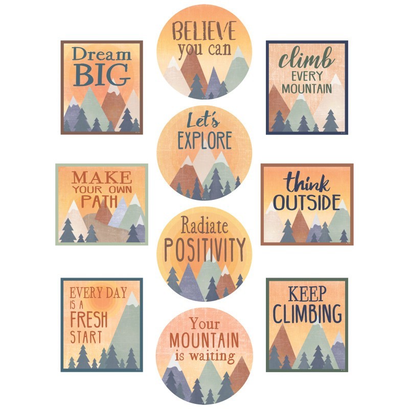 Teacher Created Resources® Moving Mountains Positive Sayings Accents, Pack of 30