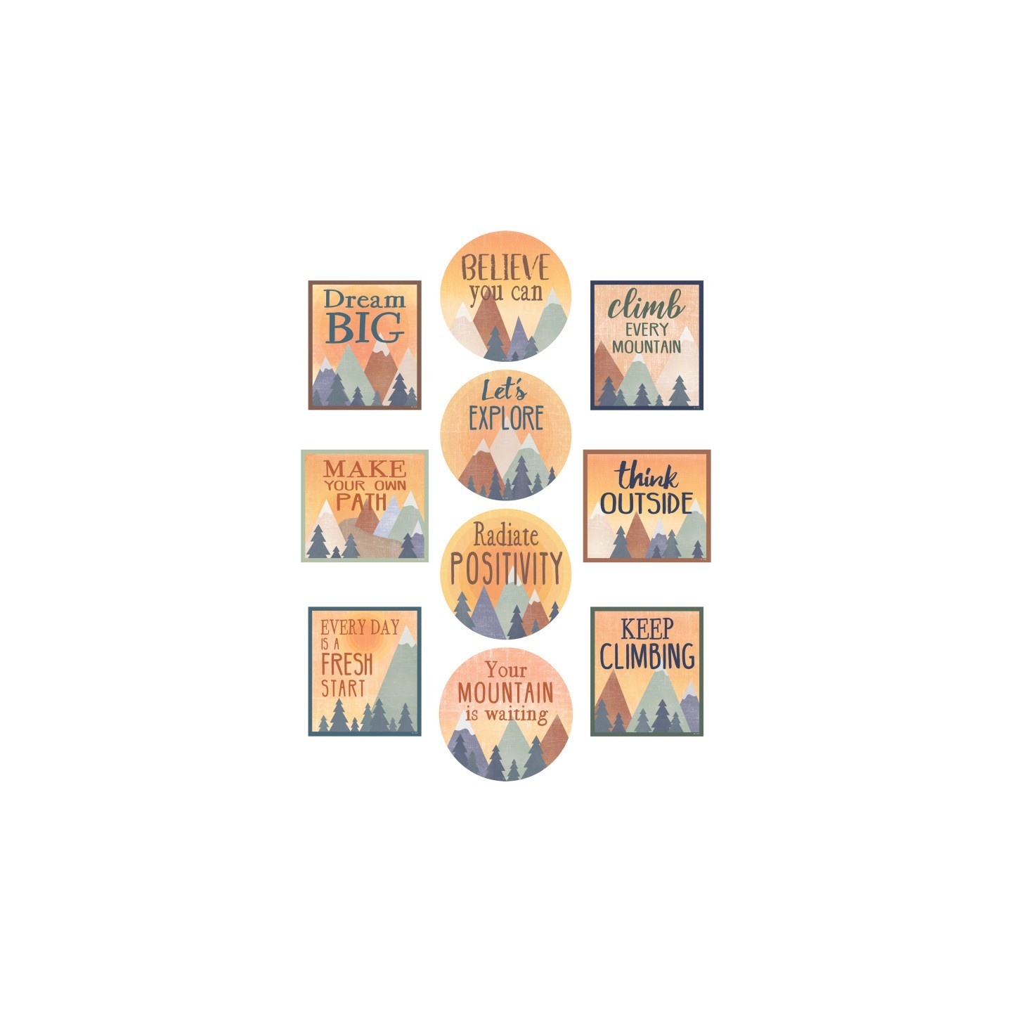 Teacher Created Resources® Moving Mountains Positive Sayings Accents, Pack of 30