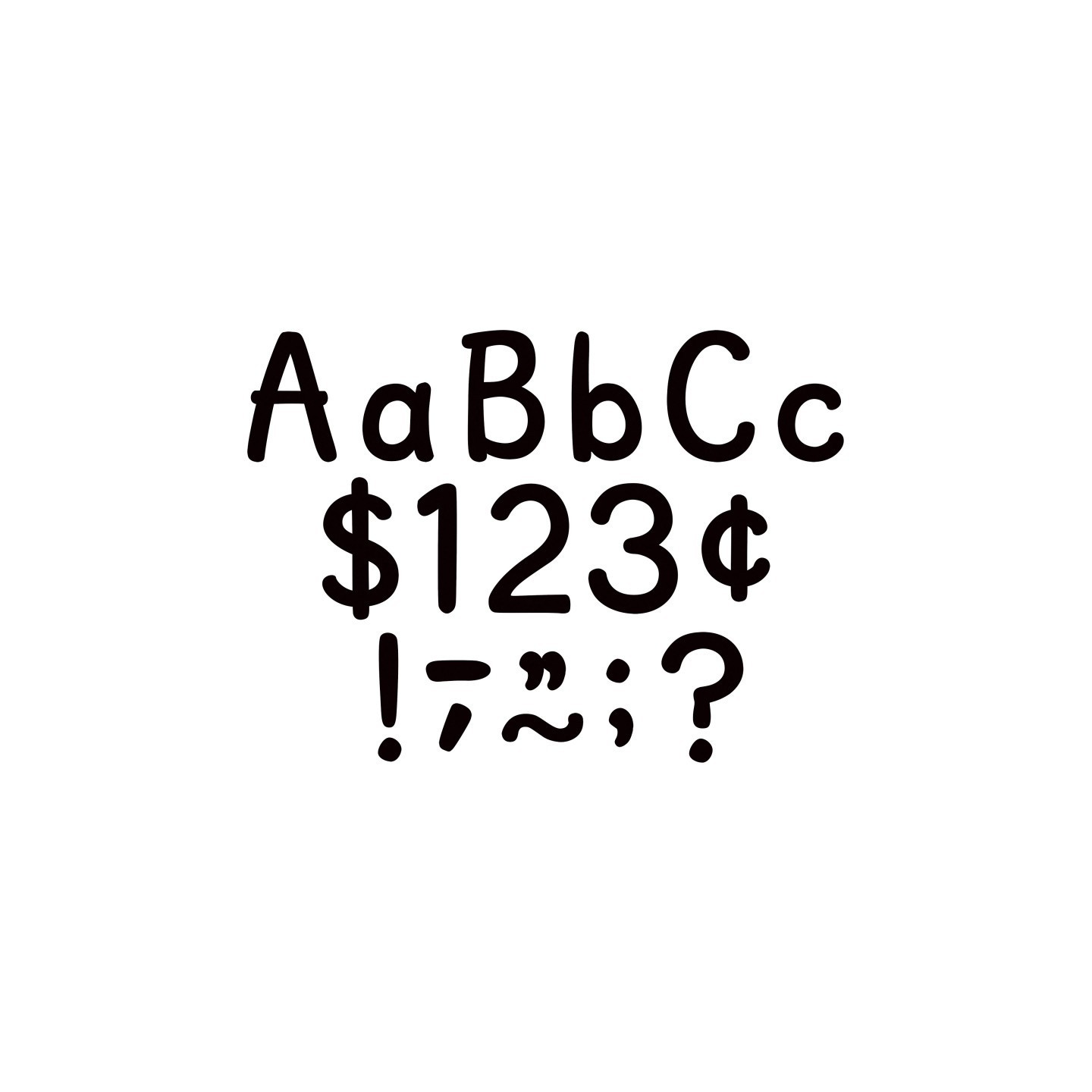 Teacher Created Resources® Black 4" Modern Classic Letters Combo Pack, Pack of 257