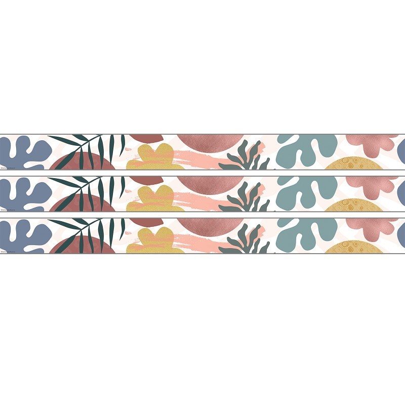 Teacher Created Resources® Wonderfully Wild Straight Rolled Border Trim, 50 Feet, 3 Rolls