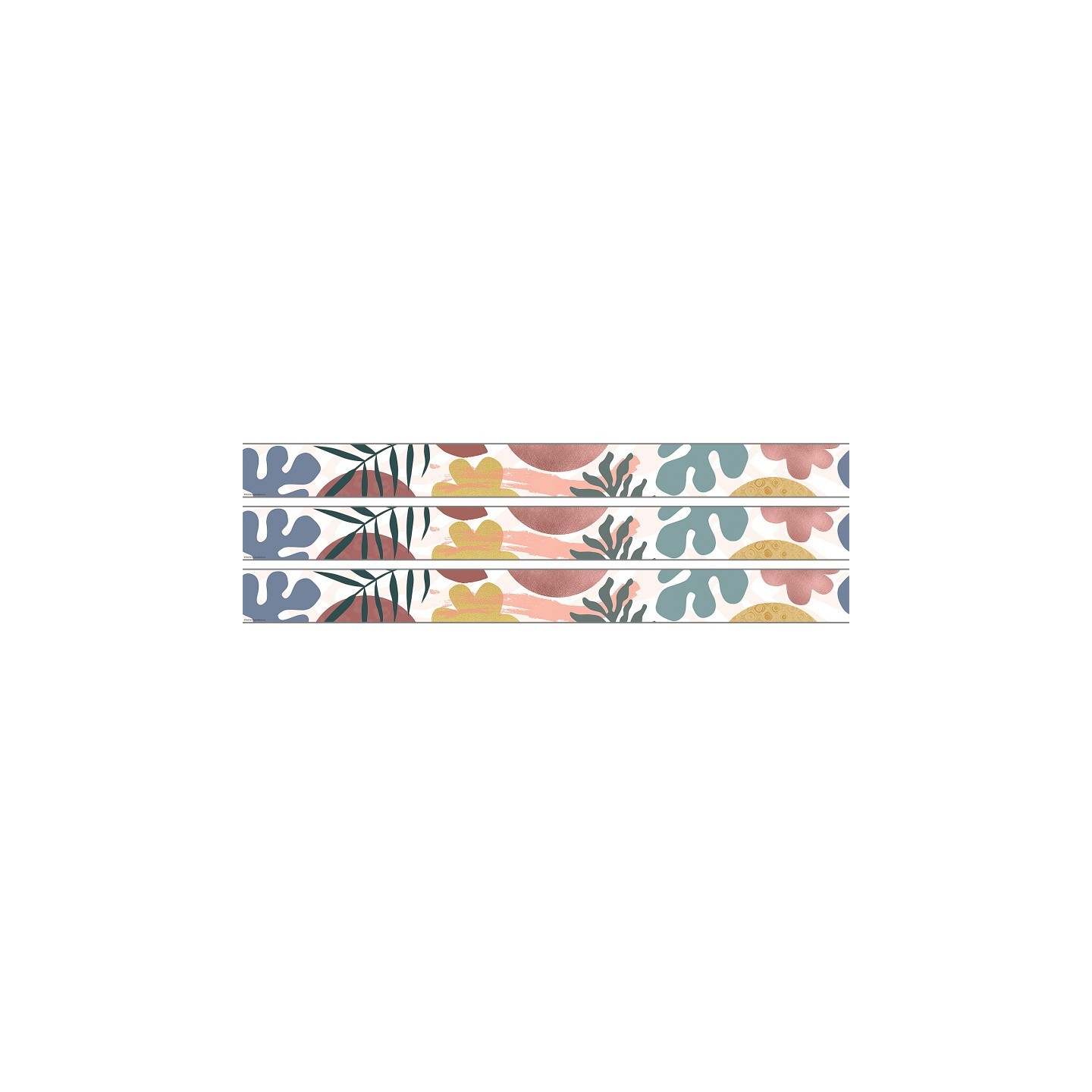 Teacher Created Resources® Wonderfully Wild Straight Rolled Border Trim, 50 Feet, 3 Rolls