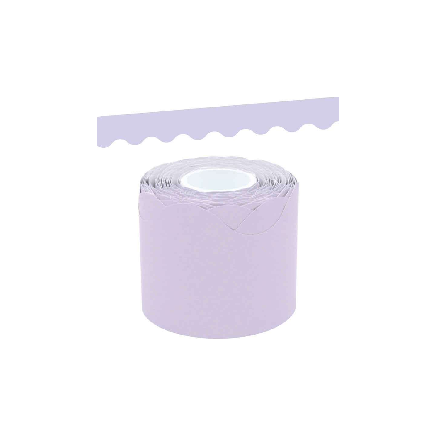 Teacher Created Resources® Lavender Scalloped Rolled Border Trim, 50 Feet
