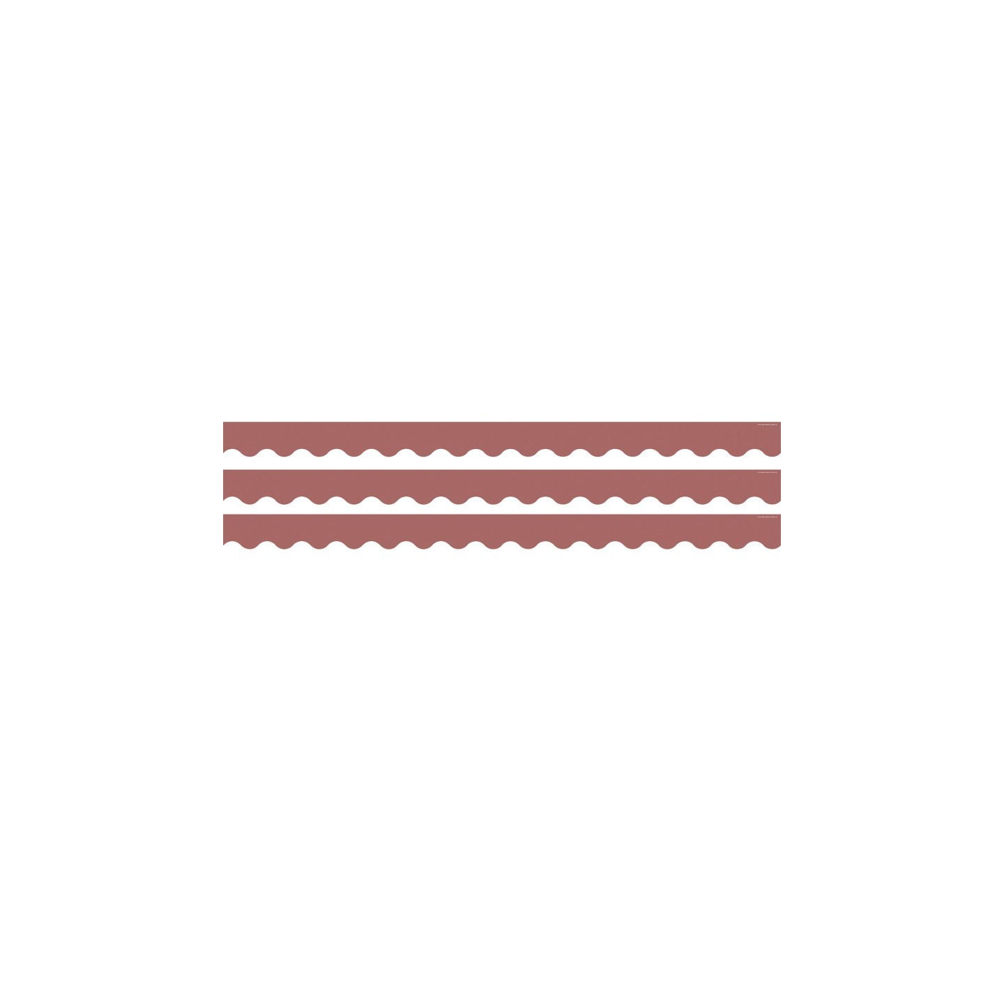 Teacher Created Resources® Deep Rose Scalloped Rolled Border Trim, 50 Feet, 3 Rolls