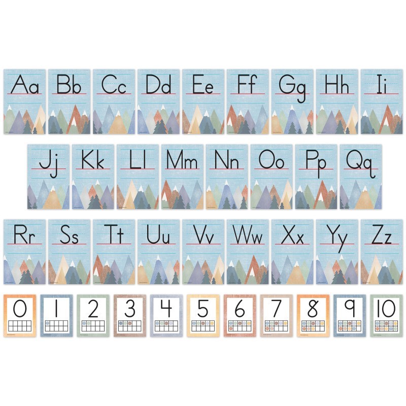 Teacher Created Resources® Moving Mountains Alphabet Bulletin Board Set