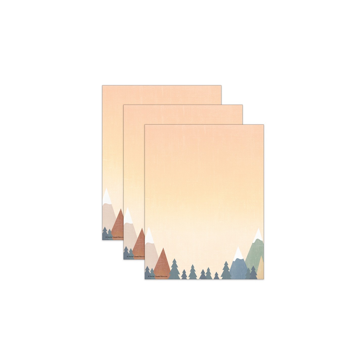 Teacher Created Resources® Moving Mountains Computer Paper, 8-1/2" x 11", 50 Sheets Per Pack, 3 Packs