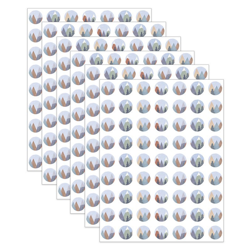 Teacher Created Resources® Moving Mountains Mini Stickers, 378 Per Pack, 6 Packs