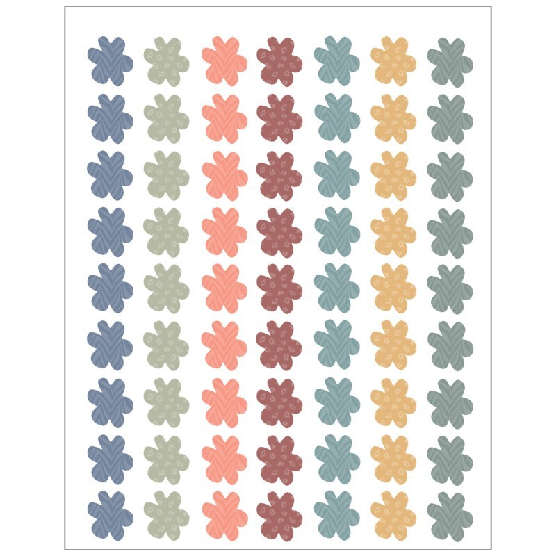 Teacher Created Resources® Wonderfully Wild Flowers Mini Stickers, Pack of 378