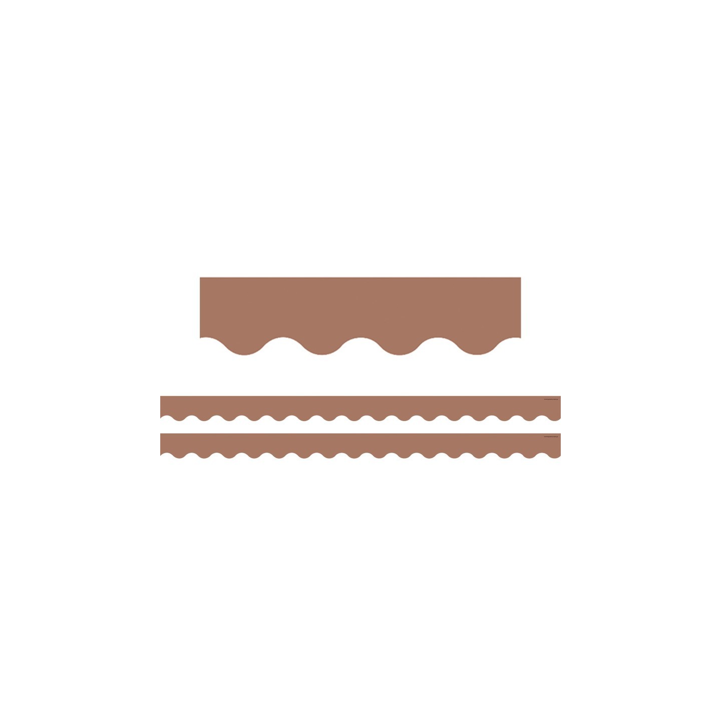 Teacher Created Resources® Mocha Scalloped Border Trim, 35 Feet Per Pack, 2 Packs