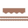 Teacher Created Resources® Mocha Scalloped Border Trim, 35 Feet Per Pack, 2 Packs