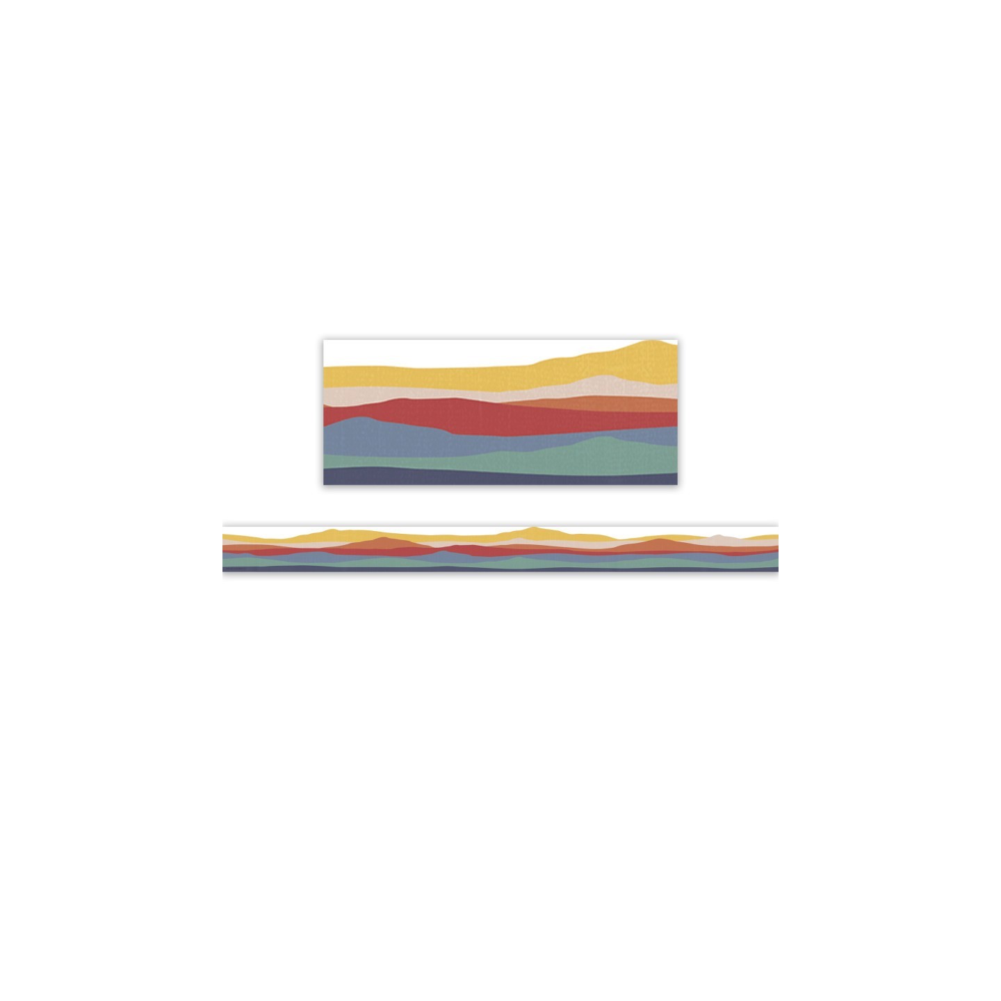 Teacher Created Resources® Moving Mountains Road Trip On the Horizon Die-Cut Border Trim, 35 Feet