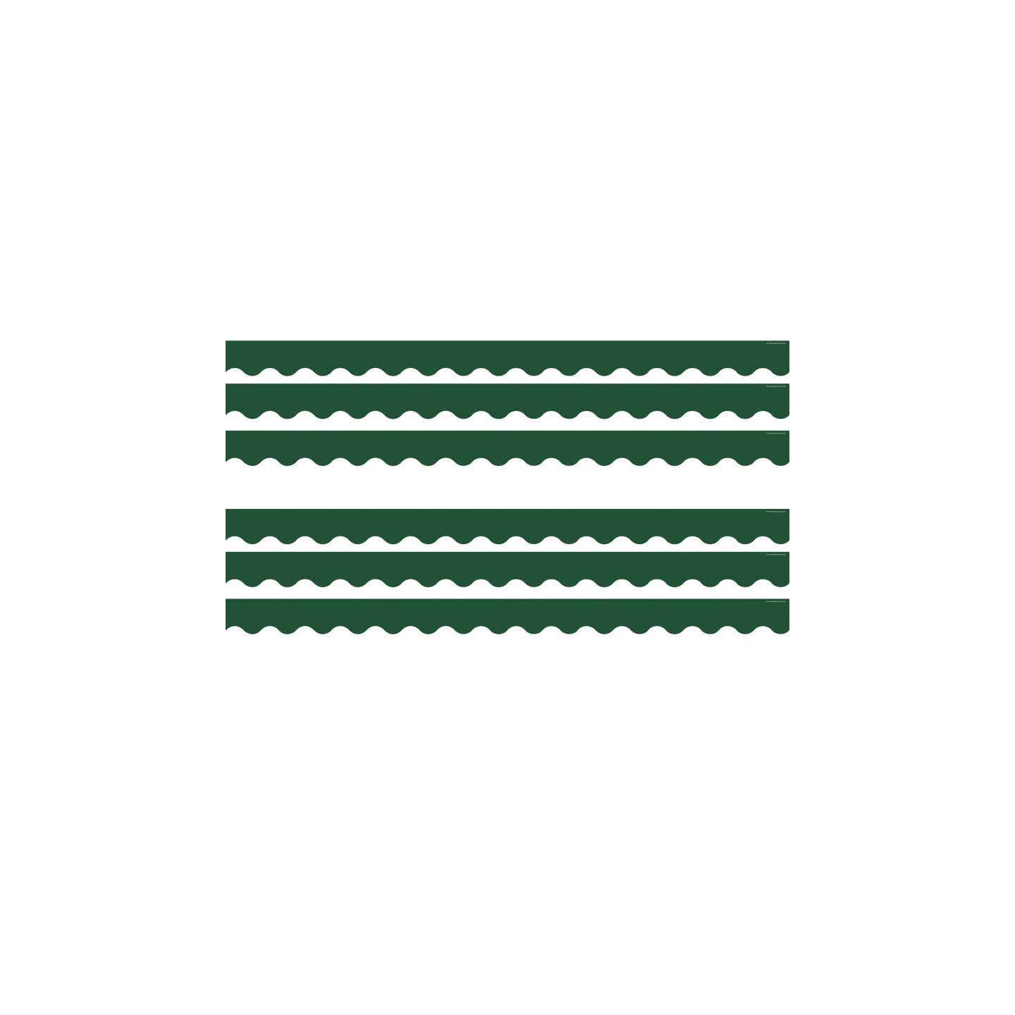 Teacher Created Resources® Pine Green Scalloped Border Trim, 35 Feet Per Pack, 6 Packs