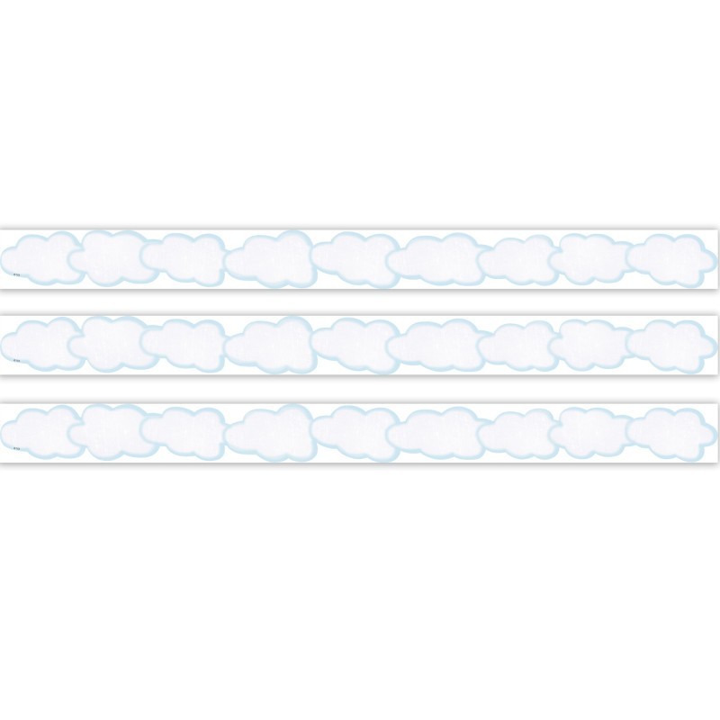 Teacher Created Resources® Clouds Die-Cut Border Trim, 35 Feet Per Pack, 3 Packs