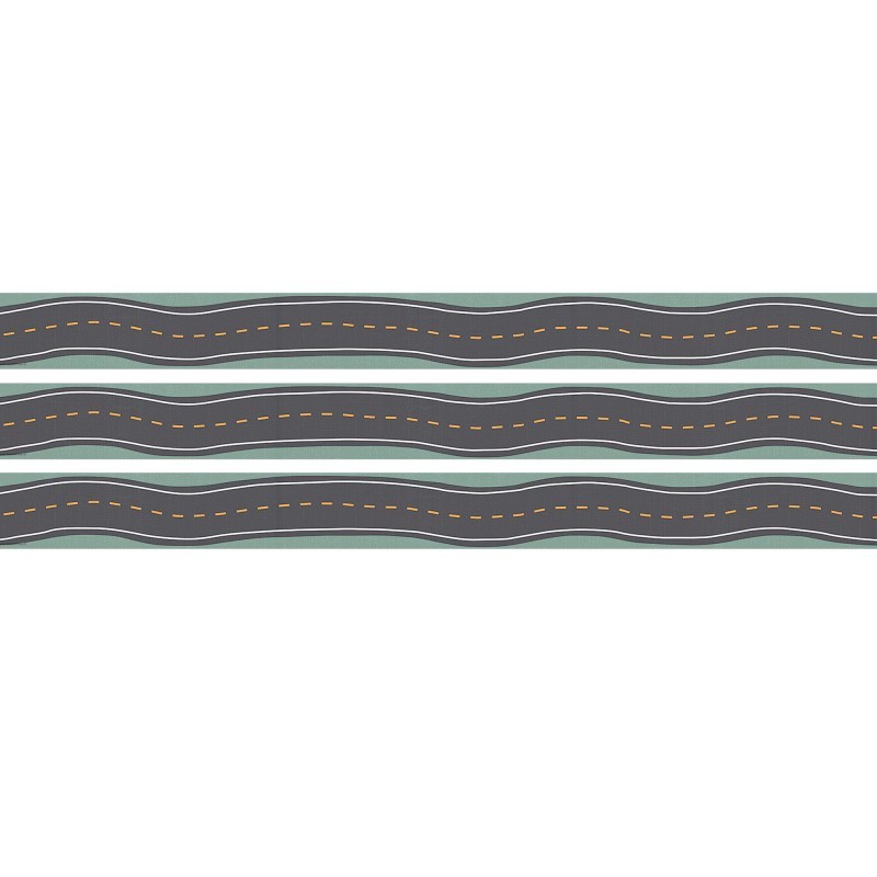 Teacher Created Resources® Road Trip Straight Border Trim, 35 Feet Per Pack, 3 Packs