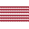 Teacher Created Resources® Cranberry Red Scalloped Border Trim, 35 Feet Per Pack, 6 Packs