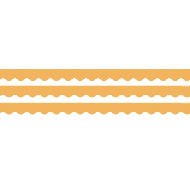 Teacher Created Resources® Golden Sun Scalloped Border Trim, 35 Feet Per Pack, 3 Packs