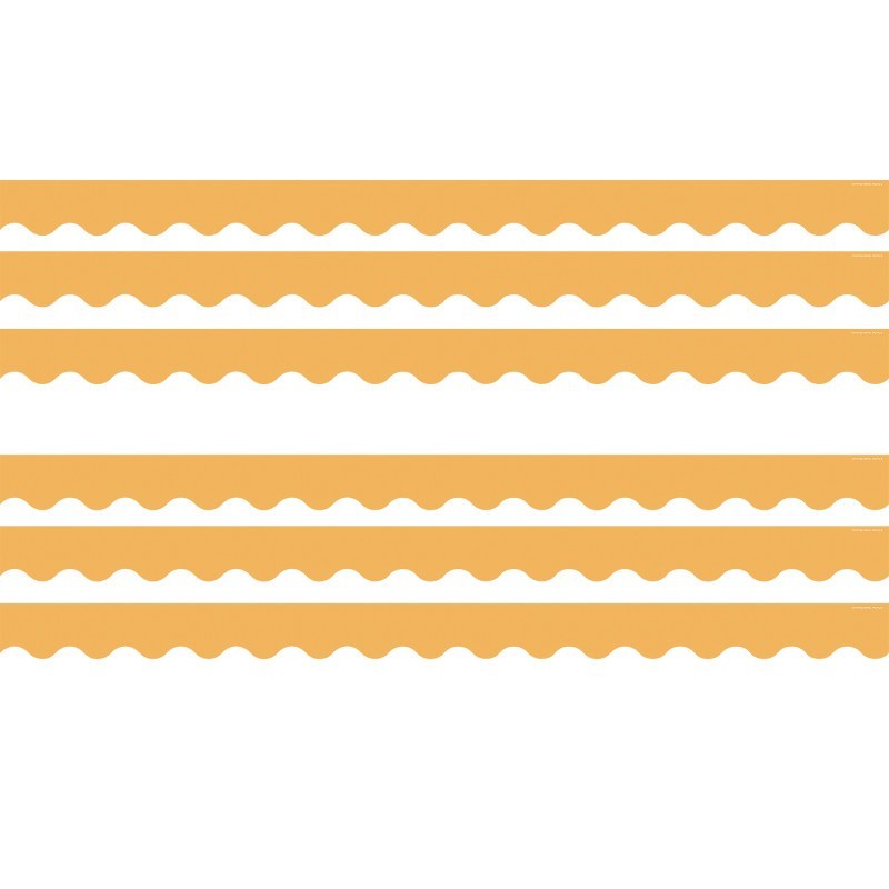 Teacher Created Resources® Golden Sun Scalloped Border Trim, 35 Feet Per Pack, 6 Packs