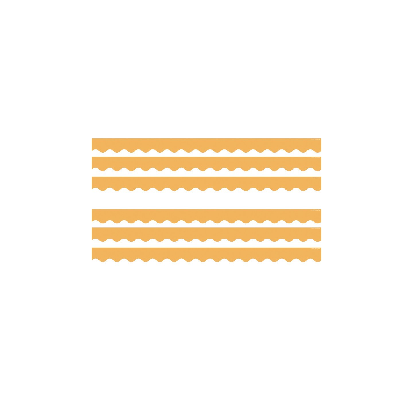 Teacher Created Resources® Golden Sun Scalloped Border Trim, 35 Feet Per Pack, 6 Packs