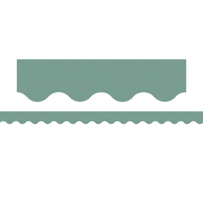 Teacher Created Resources® Retreat Green Scalloped Border Trim, 35 Feet
