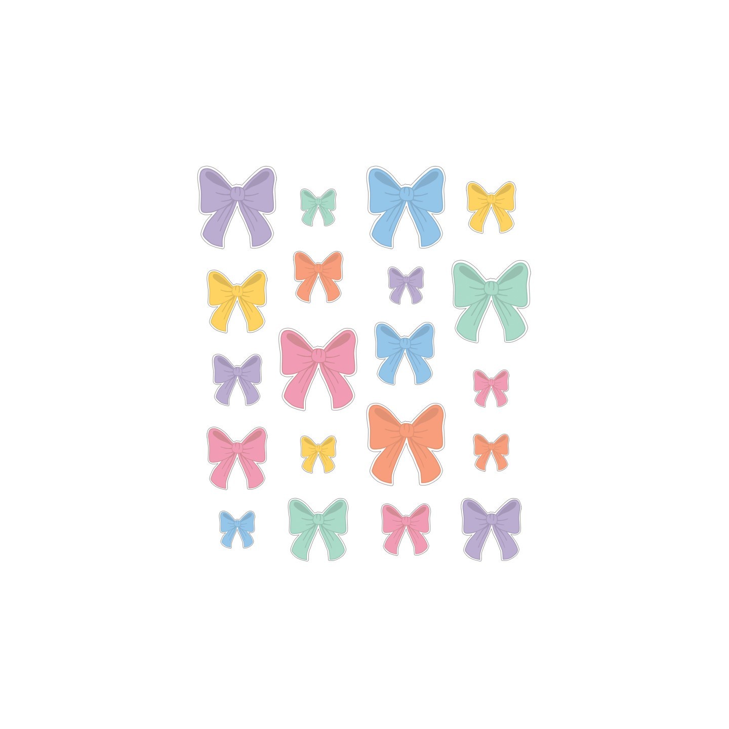 Teacher Created Resources® Bows Accents, Assorted Sizes, Pack of 60