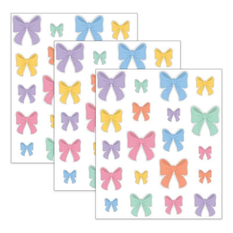 Teacher Created Resources® Bows Accents, Assorted Sizes, 60 Per Pack, 3 Packs