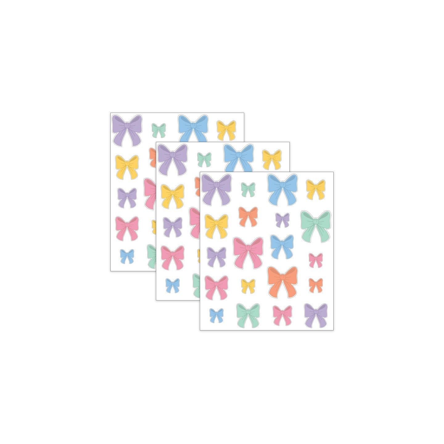 Teacher Created Resources® Bows Accents, Assorted Sizes, 60 Per Pack, 3 Packs