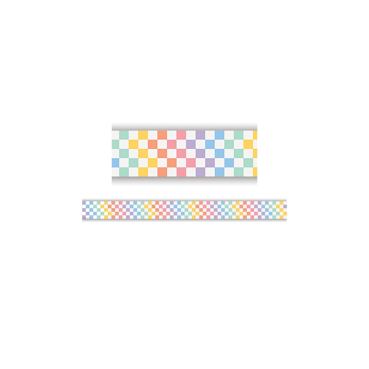 Teacher Created Resources® Cool for School Checkers Straight Border Trim, 35 Feet
