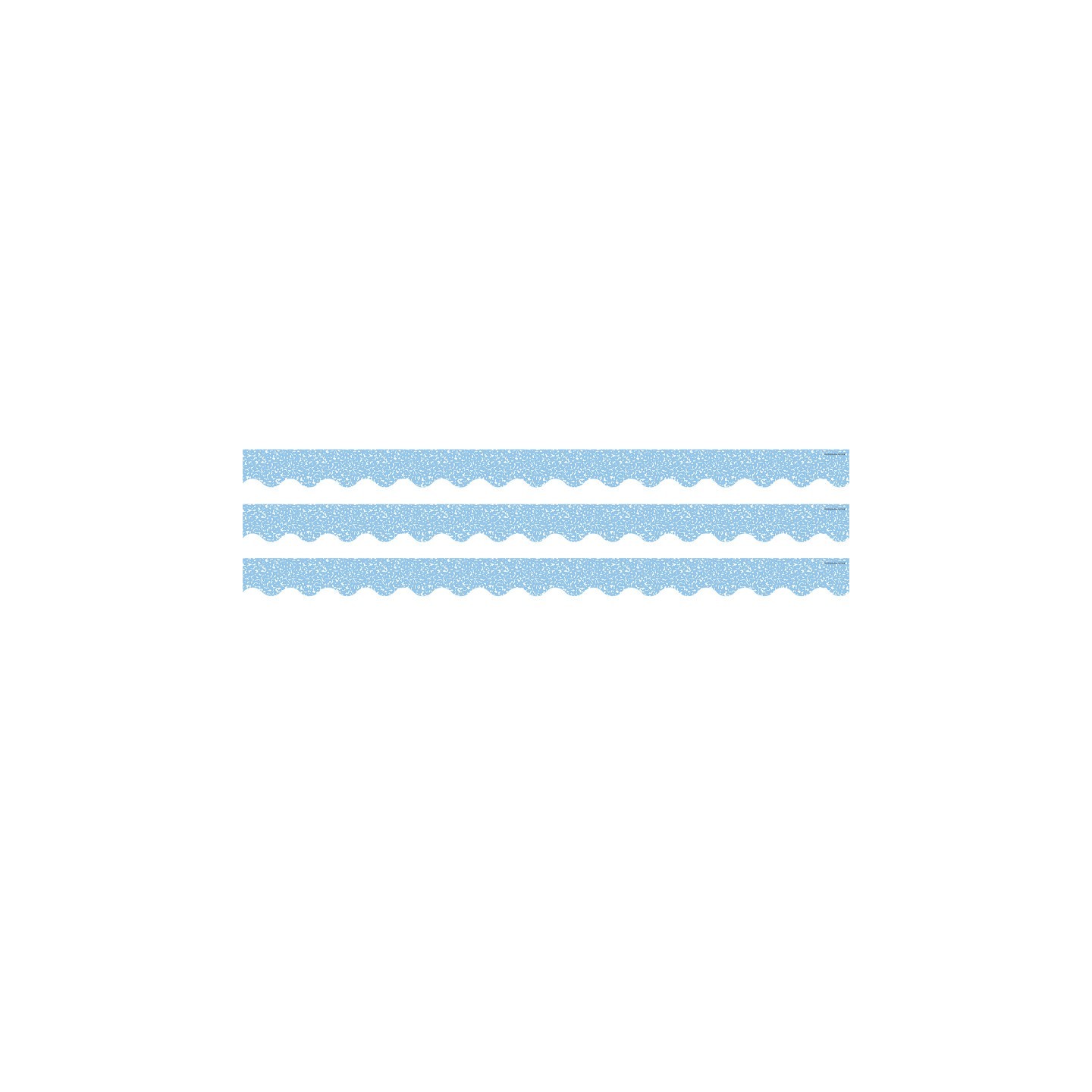 Teacher Created Resources® Composition Blue Scalloped Border Trim, 35 Feet Per Pack, 3 Packs